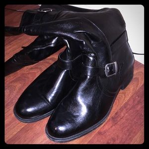 Real leather boots